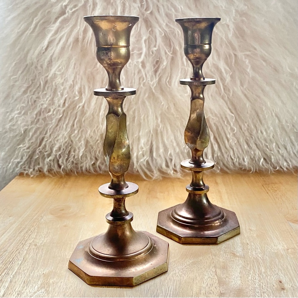 Brass Candlestick Holders